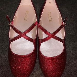 Size 2 Little Girls Ruby Slippers